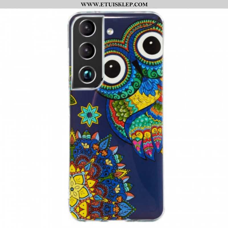 Etui do Samsung Galaxy S22 5G Fluorescencyjna Mandala Sowa